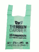 Compostable Vest Handle Carrier Bag - 19"