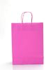 Large Pink Kraft Twist Handle Carrier Bags