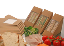 Compostable Deepfill Sandwich Wedges (Kraft)