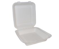 Extra Large Compostable Food Box 9x9"