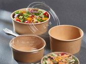 Compostable PLA Lids for 1300ml Salad Container