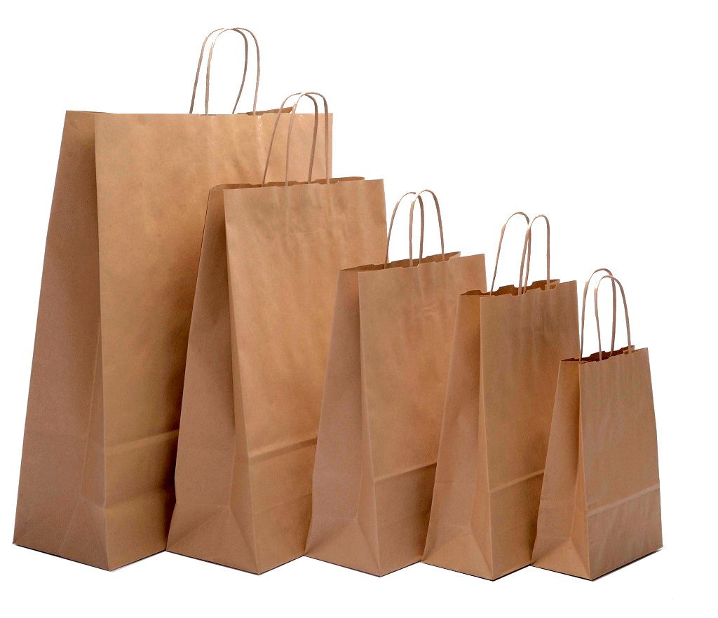 Small brown kraft paper bags store