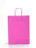 Large Pink Kraft Twist Handle Carrier Bags