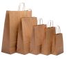 Medium Brown Kraft Twist Handle Carrier Bags