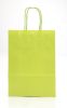 Medium Lime Green Kraft Twist Handle Carrier Bags