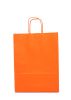 Large Orange Kraft Twist Handle Carrier Bags
