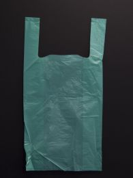 Jumbo Green Vest Carrier Bag - Jade